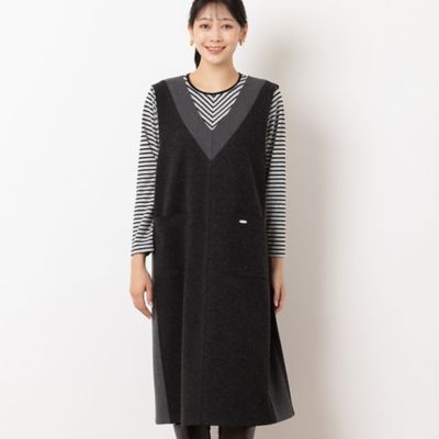 バイカラージャンパースカート（21116401） | MISSEL