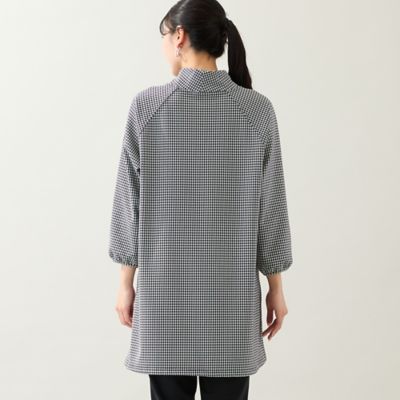 洗える・日本製・3L／4Lサイズあり】千鳥柄チュニック