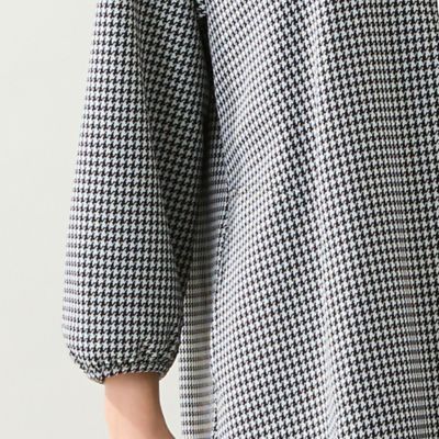 ちよさん様グレー38 洗える・日本製・3L／4Lサイズあり】千鳥柄チュニック