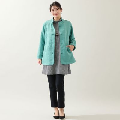 洗える・日本製・3L／4Lサイズあり】千鳥柄チュニック