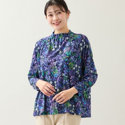 洗える・日本製・3L／4Lサイズあり】フラワーガーデンカットソー