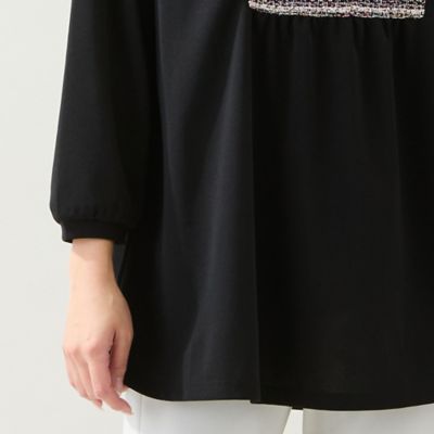 洗える・3L／4Lサイズあり】ヨークチュニック（21121606