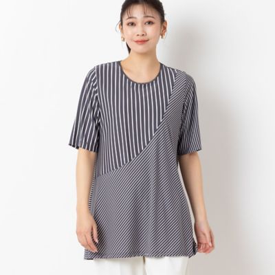 Soalon ボーダーチュニック（21122407） | MISSEL