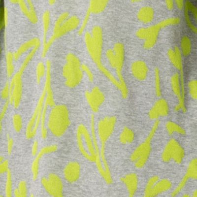 【洗える・日本製・ＷＥＢ限定カラーあり】バイカラー　ボタニカル柄カットソー（２１１２２５０７）