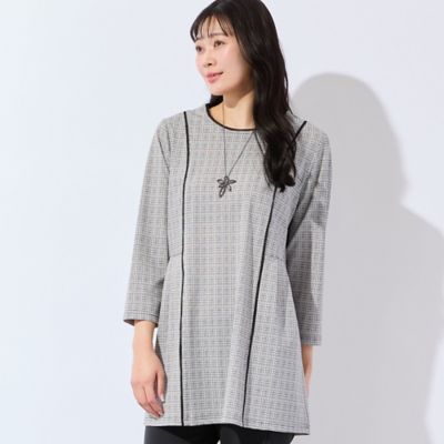 ＜MISSEL＞【洗える・清涼快適素材・Ｌ～４Ｌサイズ】Ｂｒｅｅｚｅ　Ｃｏｏｌチュニック（２１１２２６０６）