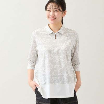 ＜MISSEL＞【洗える・ＷＥＢ限定カラーあり・Ｌ～４Ｌサイズ】スキッパートップス（２１１２２６２０）