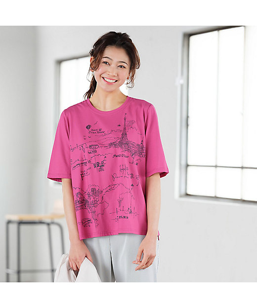 街並みプリント・コットンTシャツ(21123225) | 三越伊勢丹 街並みプリント・コットンTシャツ(21123225) | 三越伊勢丹
