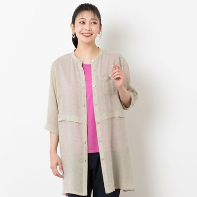 強撚綿天竺　ノースリーブトップス（２１１２３４１８）