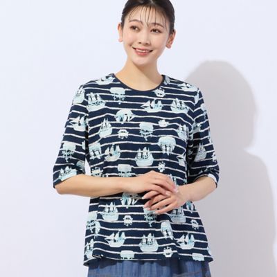 【洗える・日本製】ｓｈｉｐ　＆　ｂｏｒｄｅｒ　Ｔシャツ（２１１２３５０１）