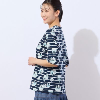 【洗える・日本製】ｓｈｉｐ　＆　ｂｏｒｄｅｒ　Ｔシャツ（２１１２３５０１）