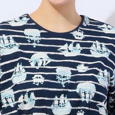 【洗える・日本製】ｓｈｉｐ　＆　ｂｏｒｄｅｒ　Ｔシャツ（２１１２３５０１）