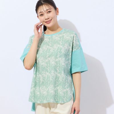 MISSEL/ミゼール 【洗える】Ｖ＆Ａ　チューリップ柄　カットソー（２１１２３５１６）
