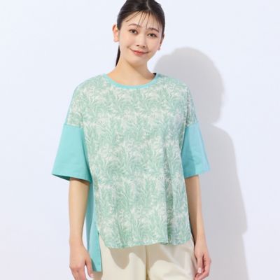 【洗える】Ｖ＆Ａ　チューリップ柄　カットソー（２１１２３５１６）