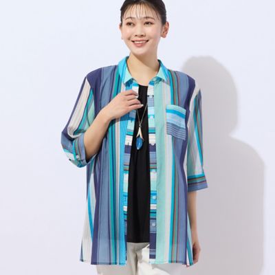 【洗える・日本製】　鹿の子ニット　ノースリーブトップス　（２１１２３５１８）