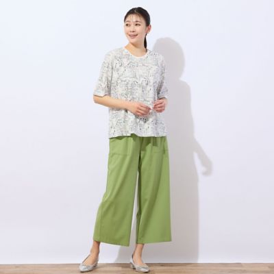 【洗える・日本製】バイシクル柄コットンＴシャツ（２１１２３５１９）
