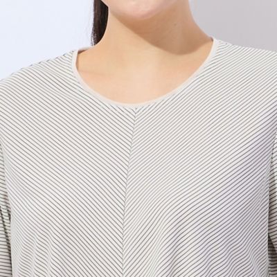 【洗える・日本製】ミニボーダーＴシャツ（２１１２３５２３）