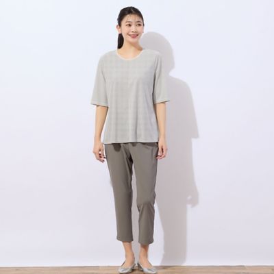 【洗える・日本製】ミニボーダーＴシャツ（２１１２３５２３）