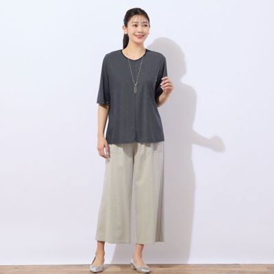 【洗える・日本製】ミニボーダーＴシャツ（２１１２３５２３）