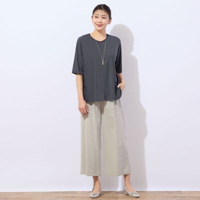 【洗える・日本製】ミニボーダーＴシャツ（２１１２３５２３）