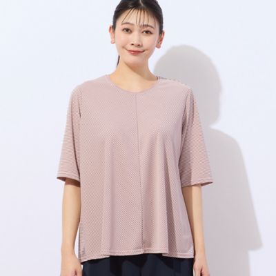 【洗える・日本製】ミニボーダーＴシャツ（２１１２３５２３）