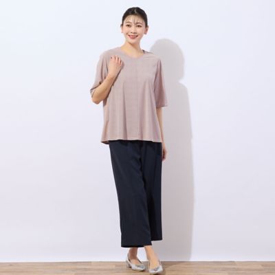 【洗える・日本製】ミニボーダーＴシャツ（２１１２３５２３）