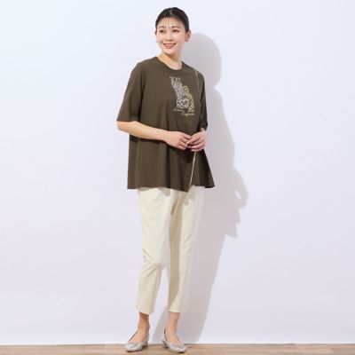 【洗える・日本製】Ｕｒｂａｎ　Ｓａｆａｒｉ　アシンメトリーＴシャツ（２１１２３５３０）