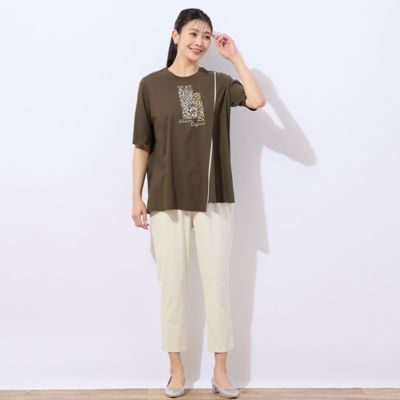 【洗える・日本製】Ｕｒｂａｎ　Ｓａｆａｒｉ　アシンメトリーＴシャツ（２１１２３５３０）