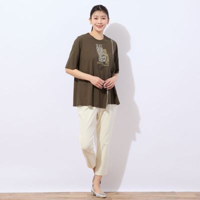 【洗える・日本製】Ｕｒｂａｎ　Ｓａｆａｒｉ　アシンメトリーＴシャツ（２１１２３５３０）