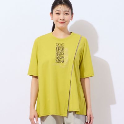 【洗える・日本製】Ｕｒｂａｎ　Ｓａｆａｒｉ　アシンメトリーＴシャツ（２１１２３５３０）