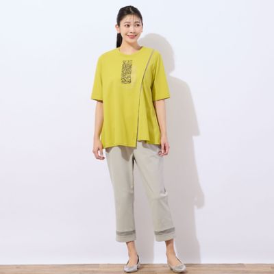 【洗える・日本製】Ｕｒｂａｎ　Ｓａｆａｒｉ　アシンメトリーＴシャツ（２１１２３５３０）