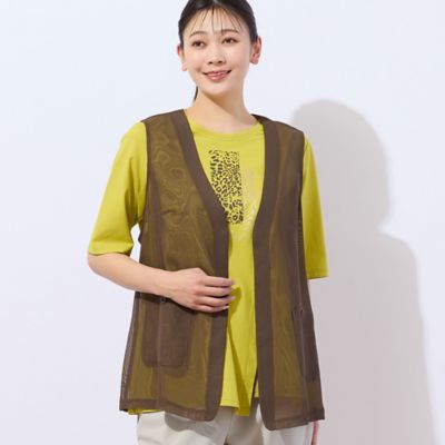 【洗える・日本製】Ｕｒｂａｎ　Ｓａｆａｒｉ　アシンメトリーＴシャツ（２１１２３５３０）