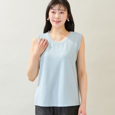 洗える・M～3Lサイズ】グリッターニットタンクトップ