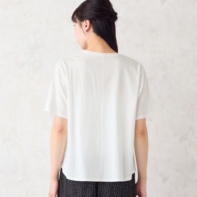 洗える・M～3Lサイズ】チュールハートTシャツ（21124674