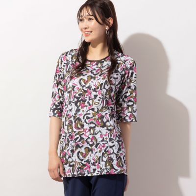 ＜MISSEL＞フラワープリントＴシャツ（２１１２５３０６）