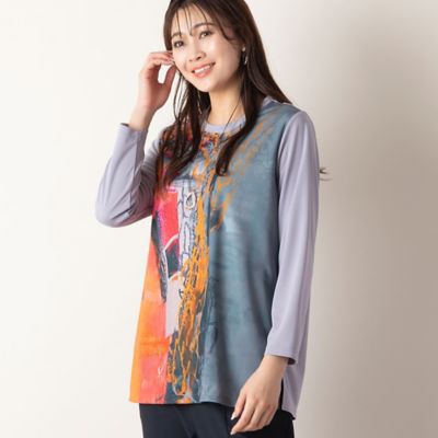 ＜MISSEL＞アートプリントカットソー（２１１２５３３３）