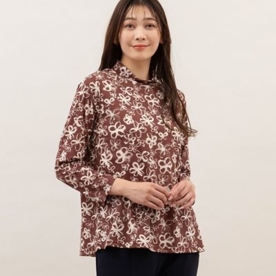 ＜MISSEL＞メッシュプリントトップス（２１１２５３３４）