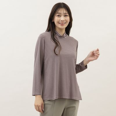 ＜MISSEL＞ウォームボーダートップス（２１１２５３５０）