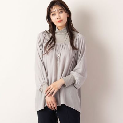 ＜MISSEL＞割繊ギャザートップス（２１１２５３７５）