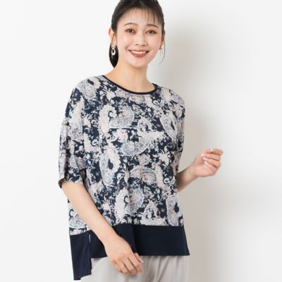 ペイズリープリントＴシャツ（２１１２５４０５）
