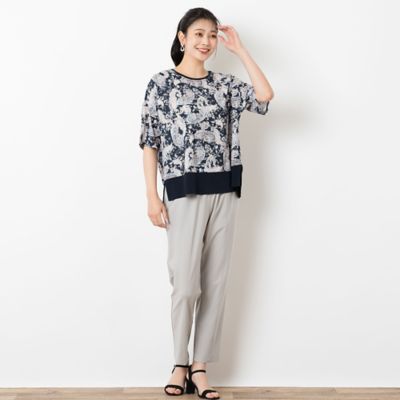 ペイズリープリントＴシャツ（２１１２５４０５）