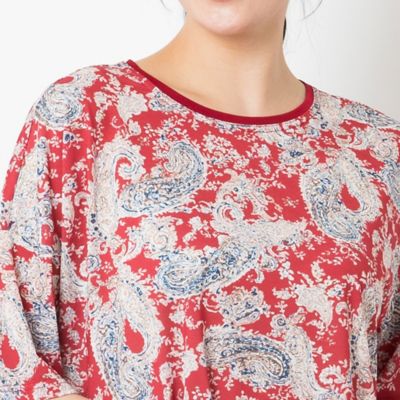 ペイズリープリントＴシャツ（２１１２５４０５）