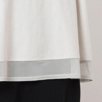ロゴ刺繍ロンＴ（２１１２５４５４）