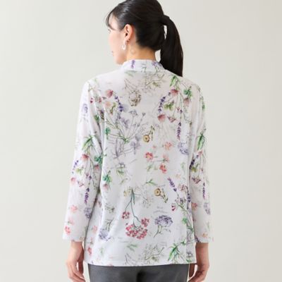 ビアズリー  ボタニカル柄カットソー BEARDSLEY（ビアズリー）の「フロント刺繍カットソー（Tシャツ