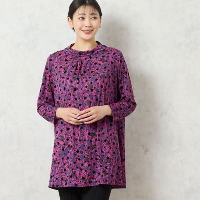 ちゅぅぅぅみ(*ᴗˬᴗ)　SALE　新品　春物まとめ売り　3Lサイズ中心 日本製・3L／4Lサイズあり】チュールプリントチュニック