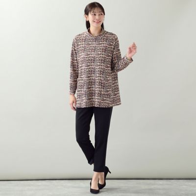 ♡週末お値下げ価格♡2026SS 芽風チュニック 洗える・L～3Lサイズ】ツイード柄チュニック（21125604
