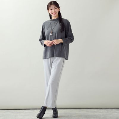 洗える・一部カラーアンサンブル可・L～4Lサイズ】ベア天×針抜き