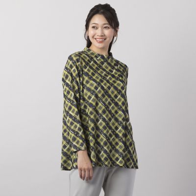 チェックプリント スタンドカラーカットソー ２１１２６２０５ 三越伊勢丹オンラインストア 公式