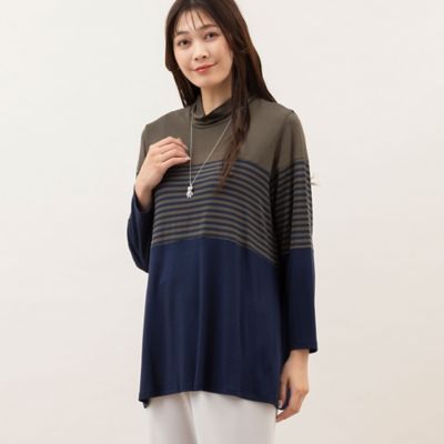 ＜MISSEL＞〔サクラウォーム〕ボーダーカットソー（２１１２６３０５）