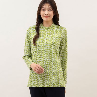 ＜MISSEL＞レーヨン片袋・サークル柄カットソー（２１１２６３２９）