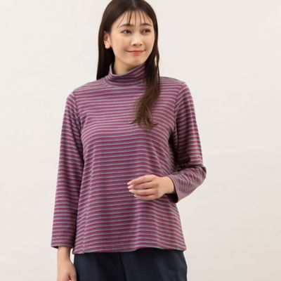 ＜MISSEL＞〔ソリストヒート〕カラーボーダーカットソー（２１１２６３４４）